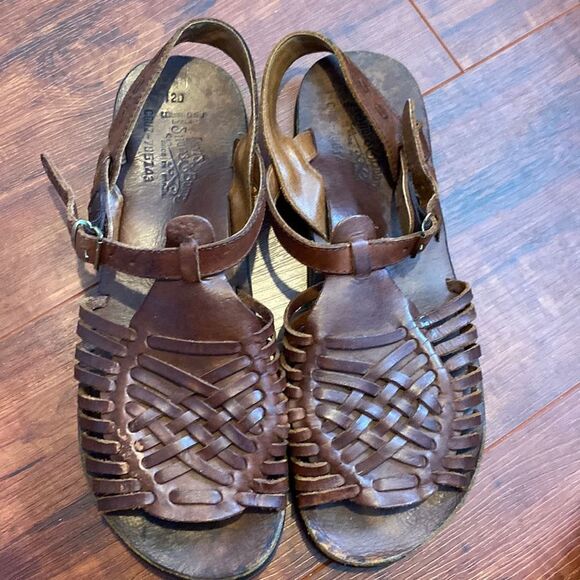 Vintage Levi’s Shoes & Boots Leather Huaraches Size 12 Made in Brazil main image 6
